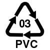 Номер 3 – поливинилхлорид. Буквенная маркировка PVC или V.